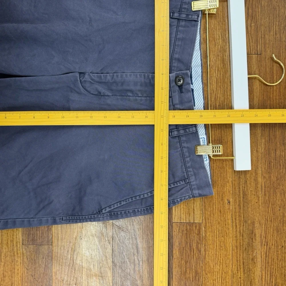 Southern Tide Skipjack Dark Blue Chino Shorts Flat Front Classic Fit Waist 36